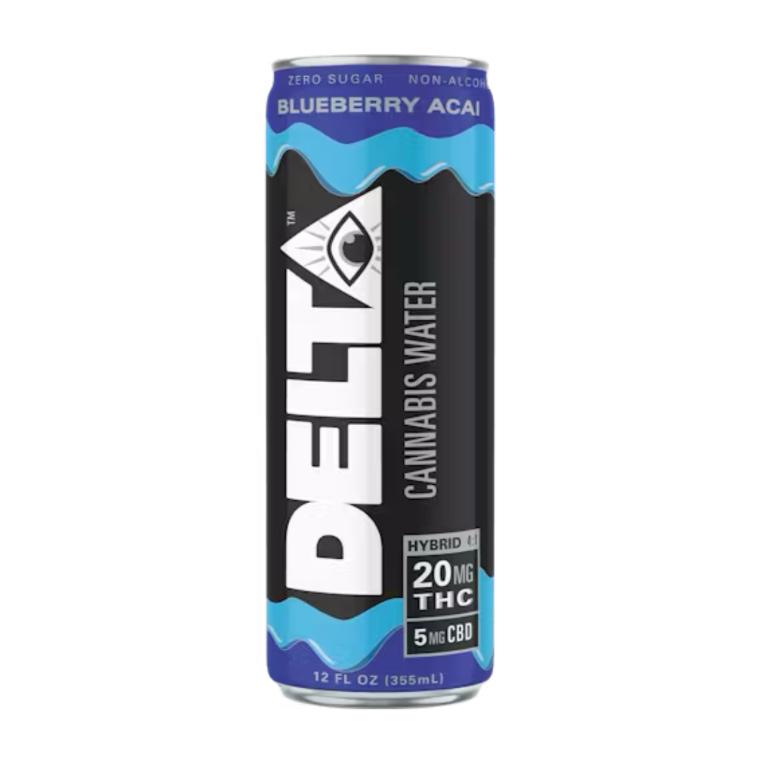 Drink Delta Cannabis Water 20mg Live Resin Drinks / Blueberry Acai (HYBRID)